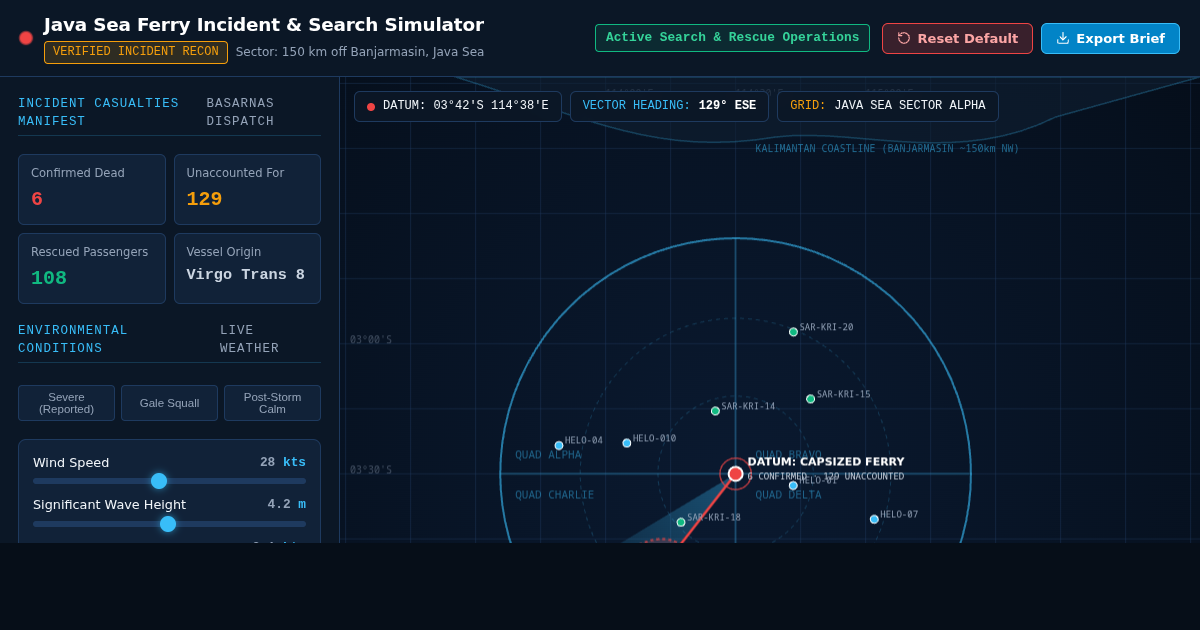 Java Sea Ferry Incident & Search Simulator preview