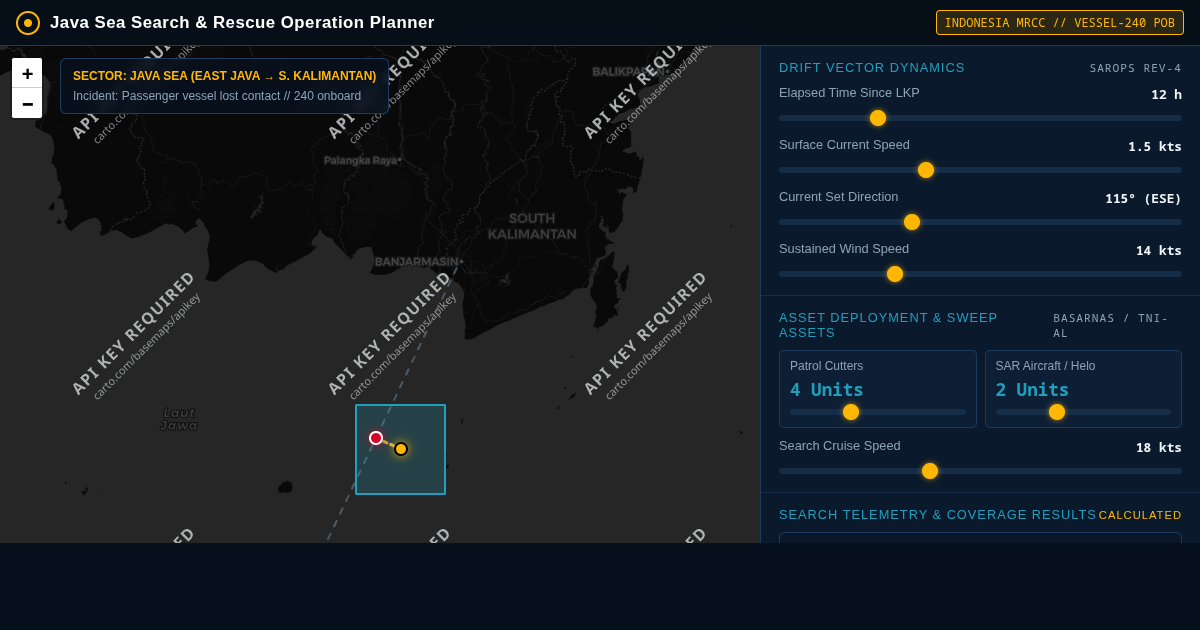 Java Sea Search & Rescue Operation Planner preview