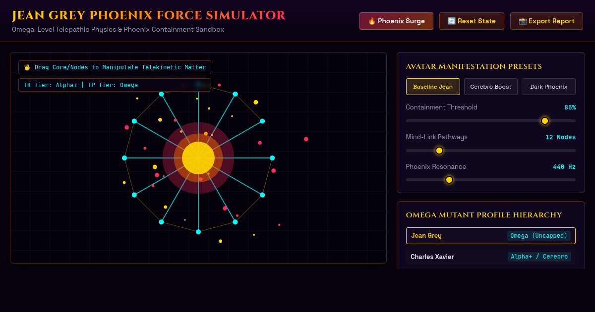Jean Grey Phoenix Force Power Simulator preview