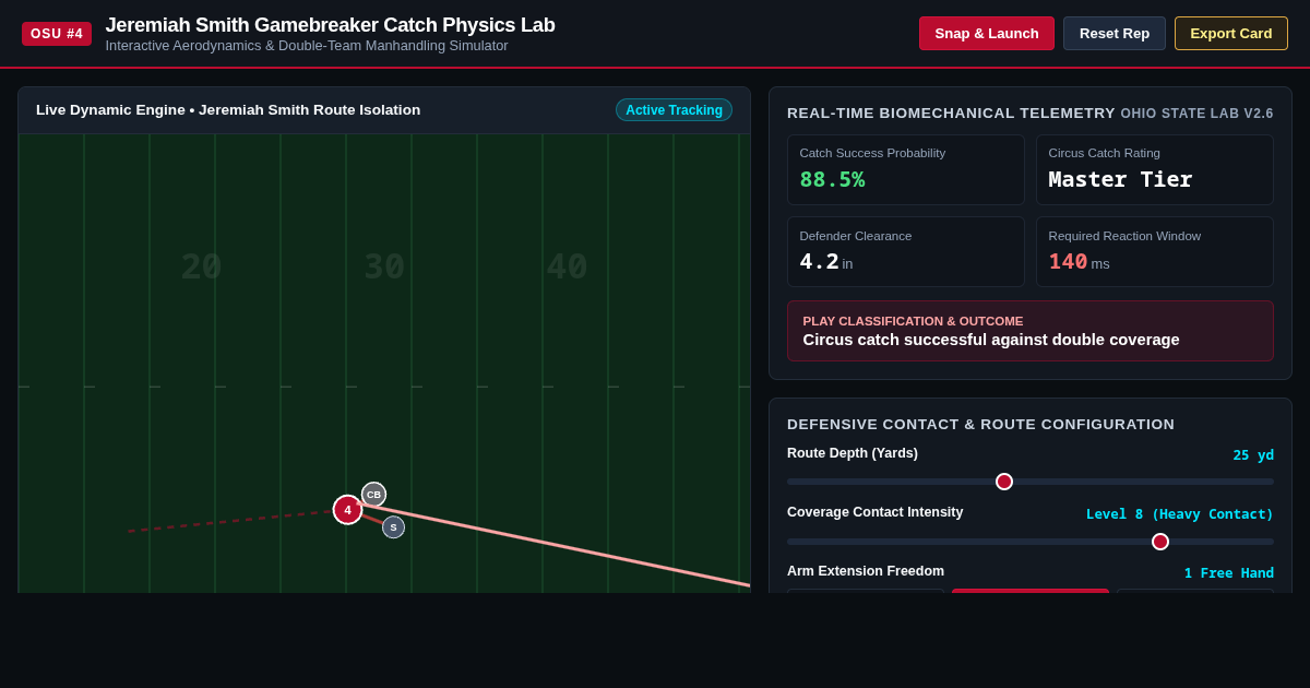 Jeremiah Smith Gamebreaker Catch Physics Lab preview