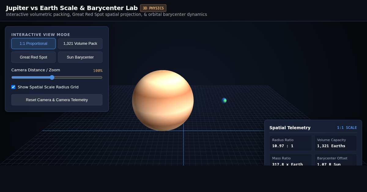 Jupiter vs Earth Scale & Barycenter Lab preview