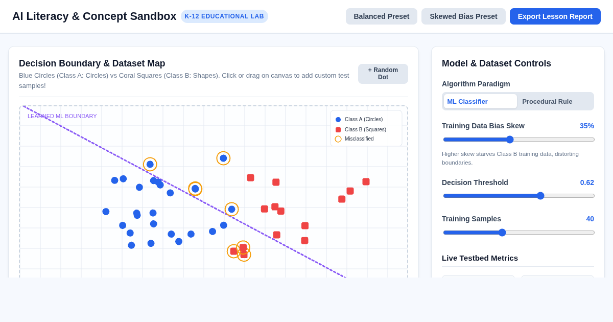 Kids AI Literacy & Concept Sandbox | Interactive Learning Lab preview
