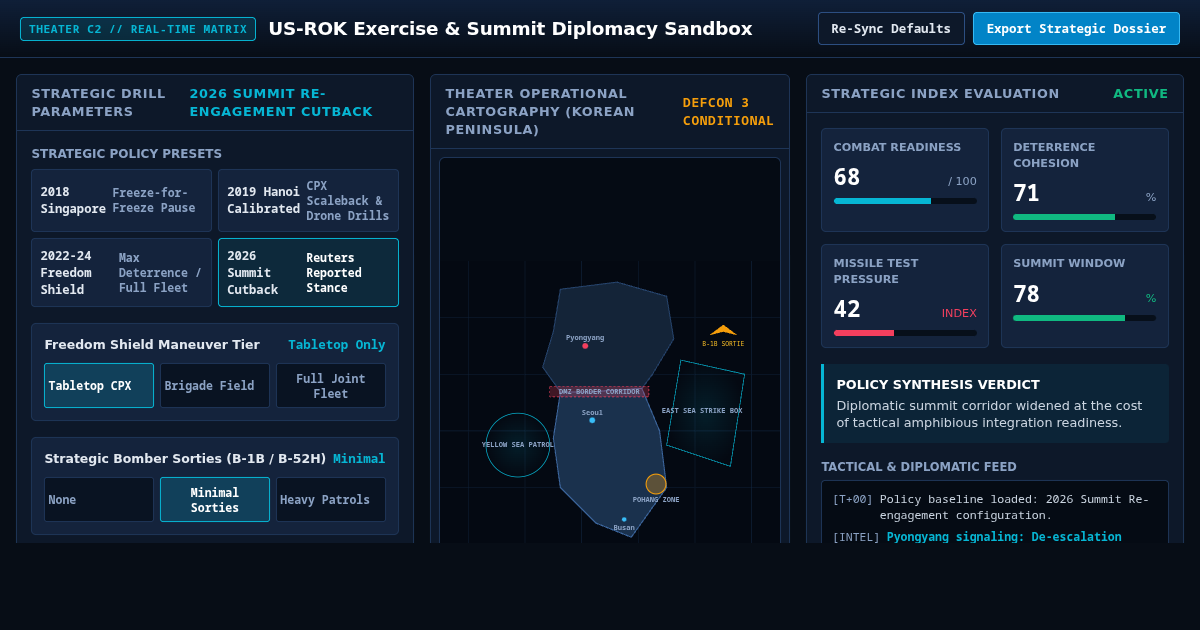 US-ROK Exercise & Summit Diplomacy Sandbox preview