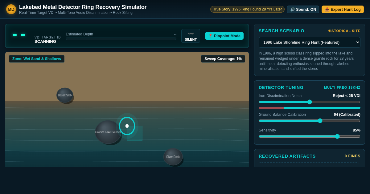 Lakebed Metal Detector Ring Recovery Simulator preview