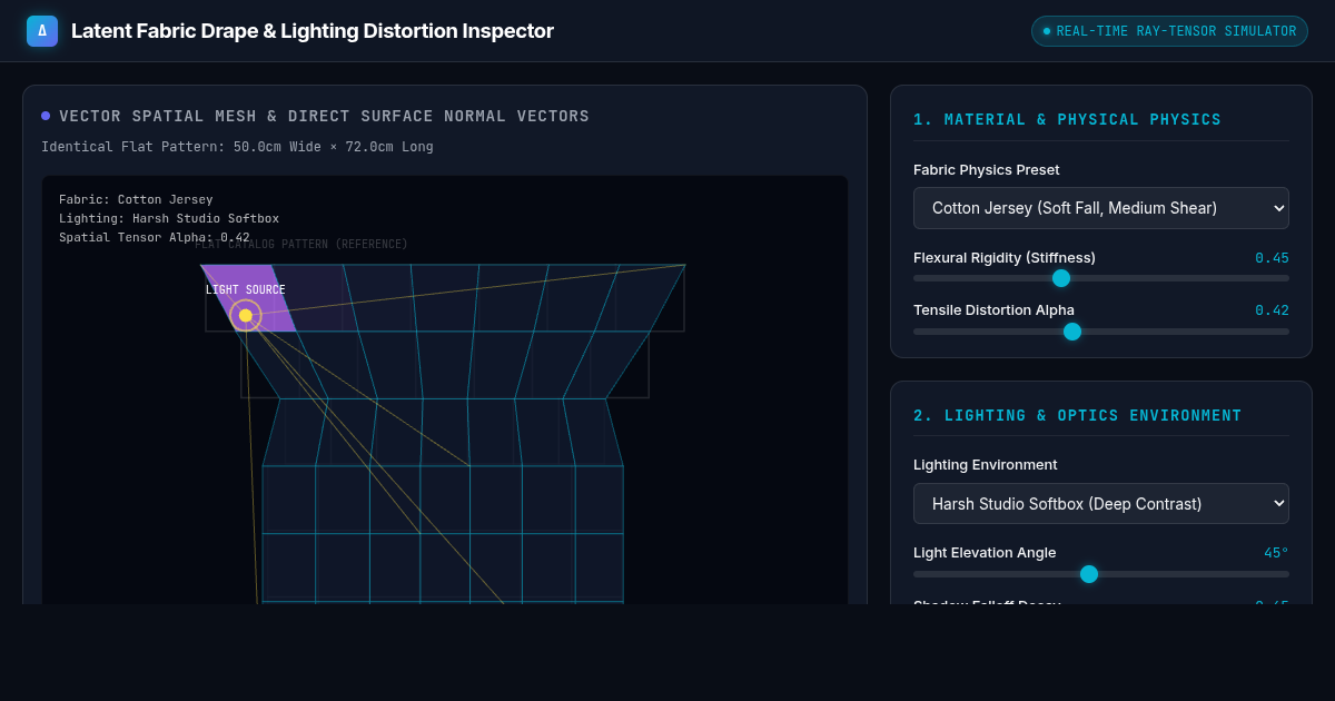 Latent Fabric Drape & Lighting Distortion Inspector preview
