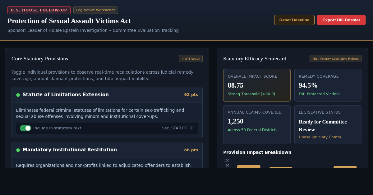 Legislative Bill Impact & Victim Protection Tracker preview