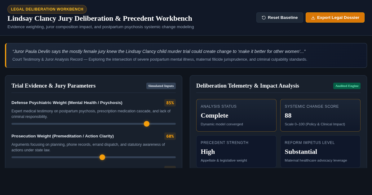 Lindsay Clancy Jury Trial Deliberation & Legal Precedent Workbench preview