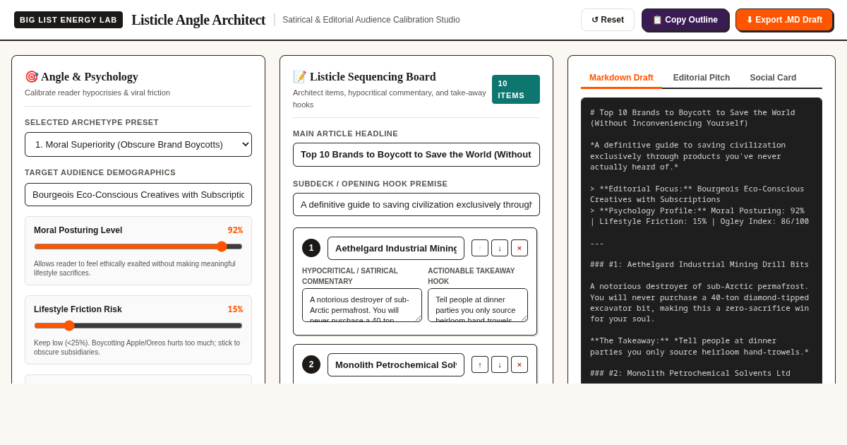 Listicle Angle Architect: Satirical & Career Writing Studio preview