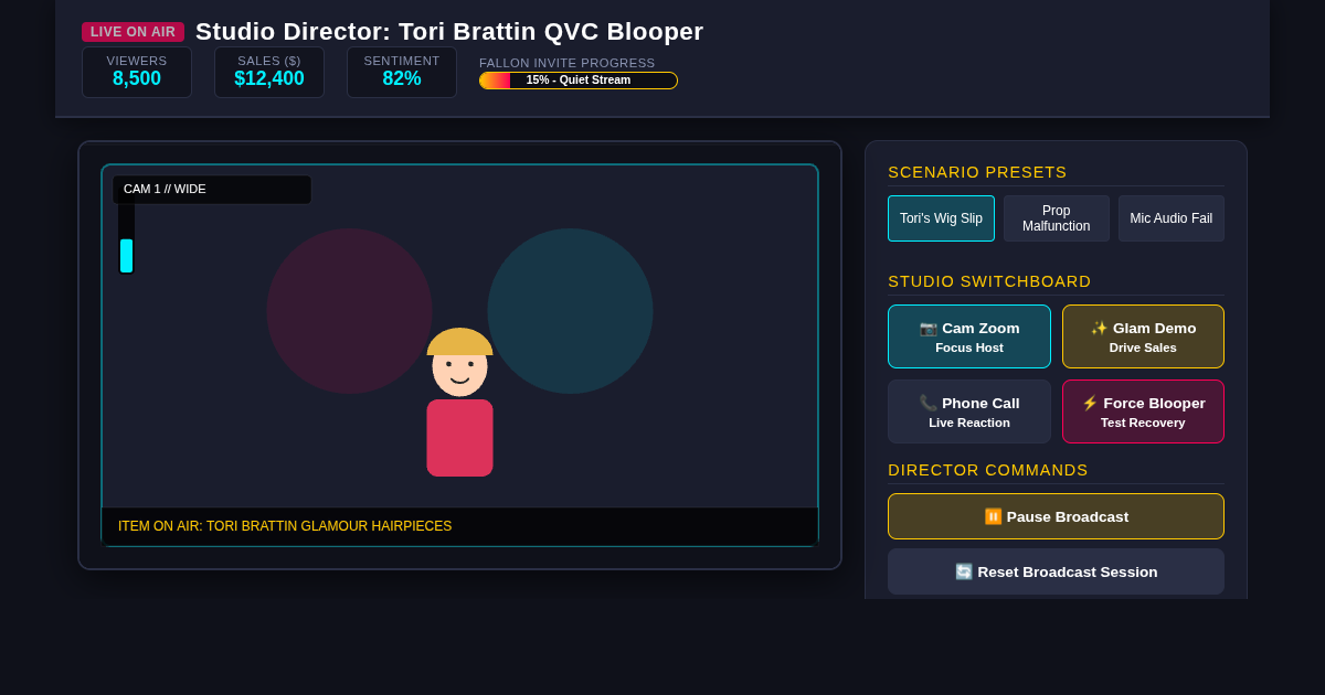 Live Studio Director: Viral Blooper & Fallon Invite Simulator preview