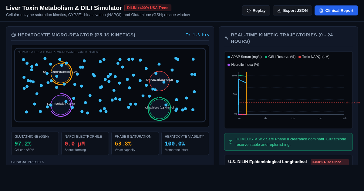 Liver Toxin Metabolism & DILI Bioactivation Simulator preview