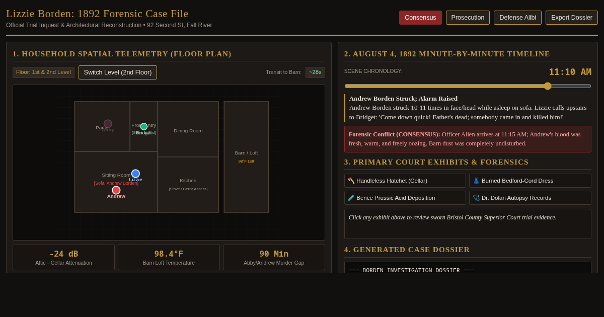 Lizzie Borden 1892 Case File & Timeline Reconstruction preview