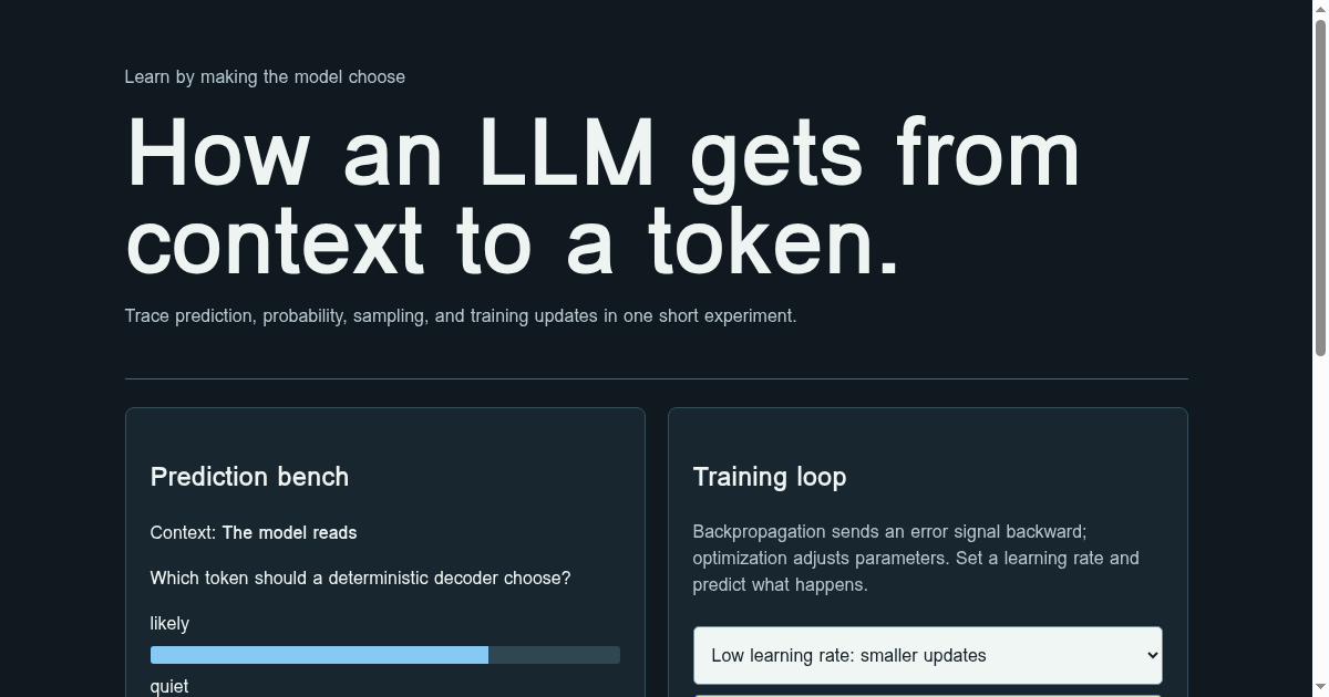 LLM learning lab preview