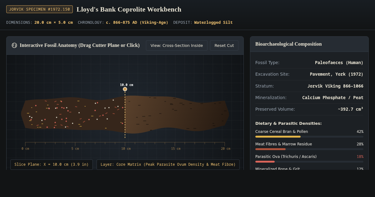 Lloyd's Bank Coprolite: Bioarchaeology Specimen Workbench preview