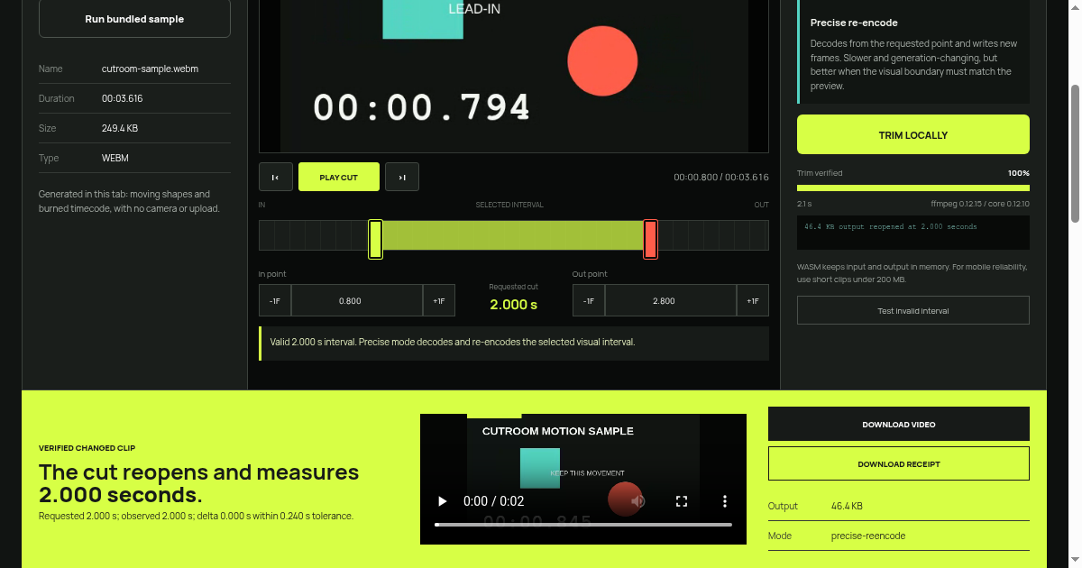 Cutroom Local | Private Video Trimmer preview