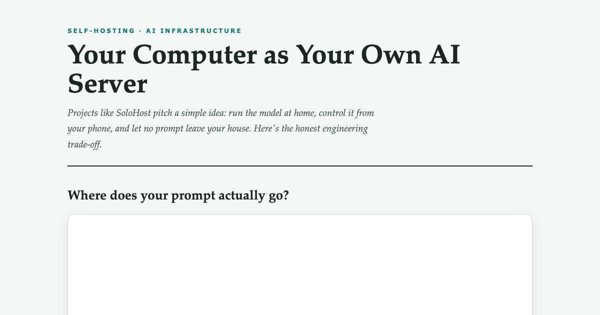 Local AI vs Cloud AI: Privacy and Cost in 3D preview