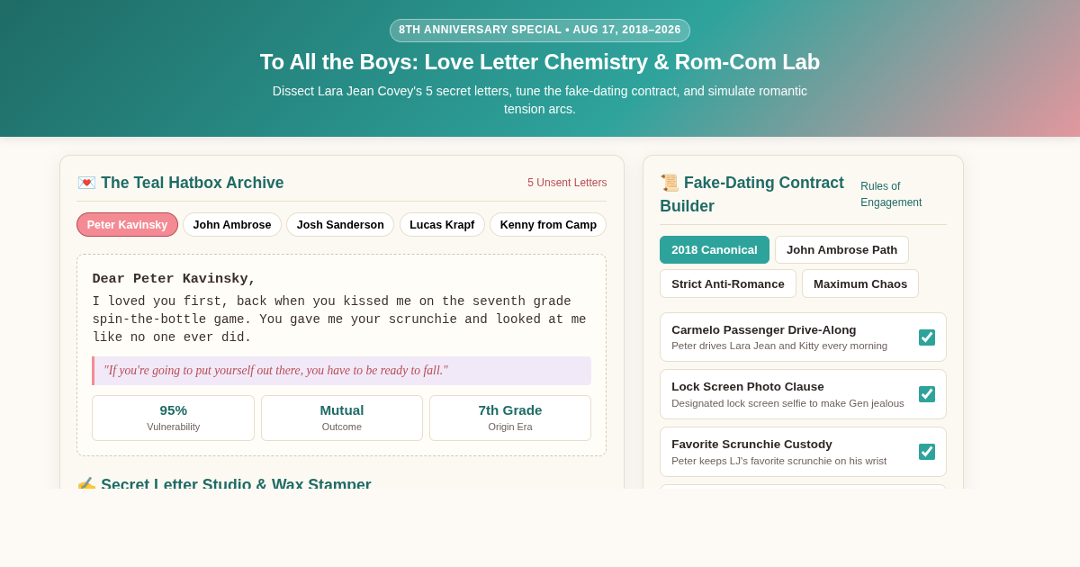To All the Boys: Love Letter Chemistry & Rom-Com Lab preview