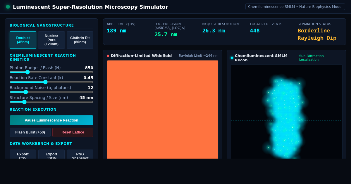 Luminescent Super-Resolution Microscopy Simulator preview