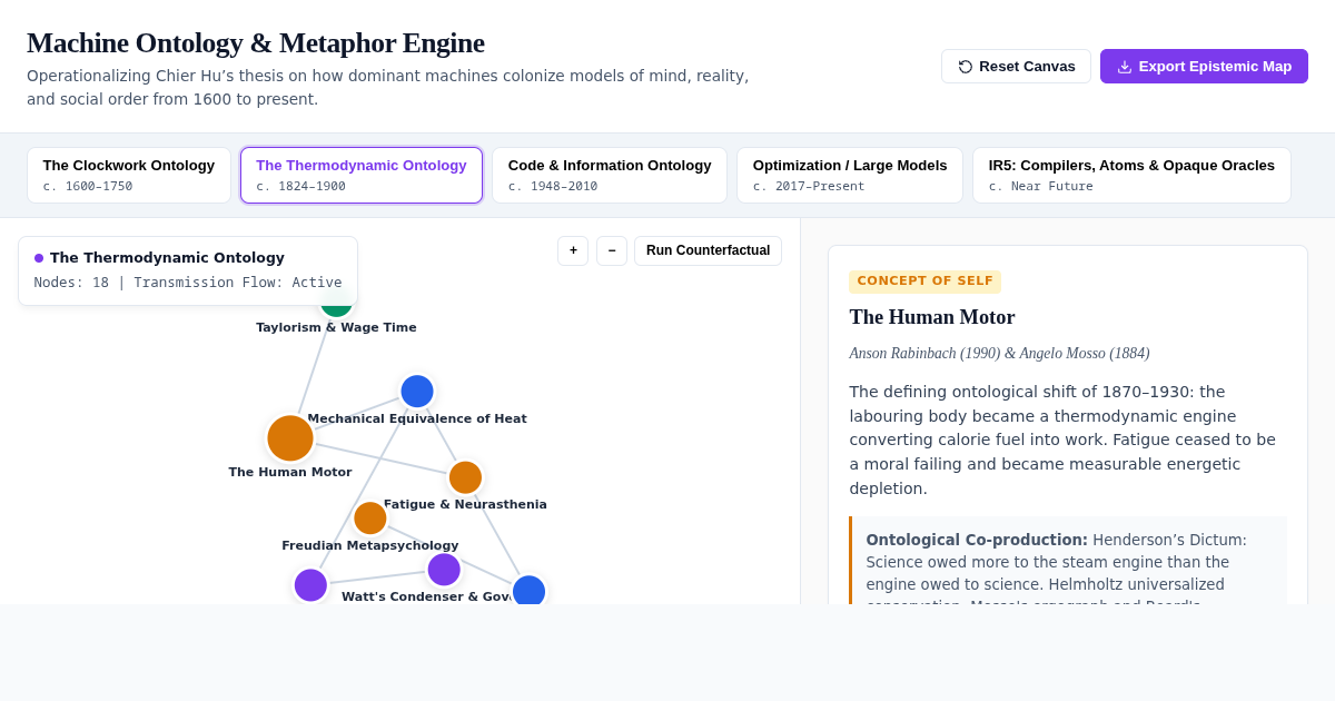 Machine Ontology & Metaphor Engine preview