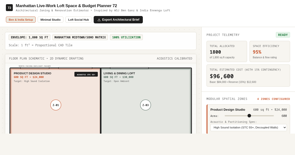 Manhattan Live-Work Loft Space & Budget Planner 72 preview