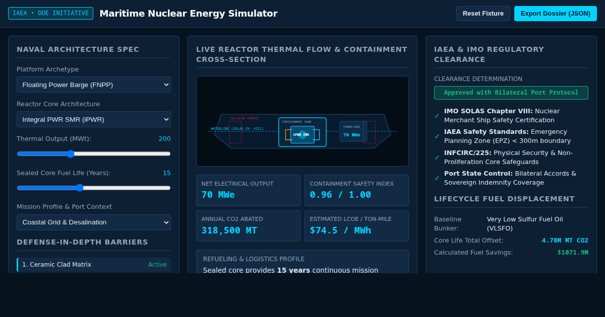 Maritime Nuclear Energy Initiative Simulator preview