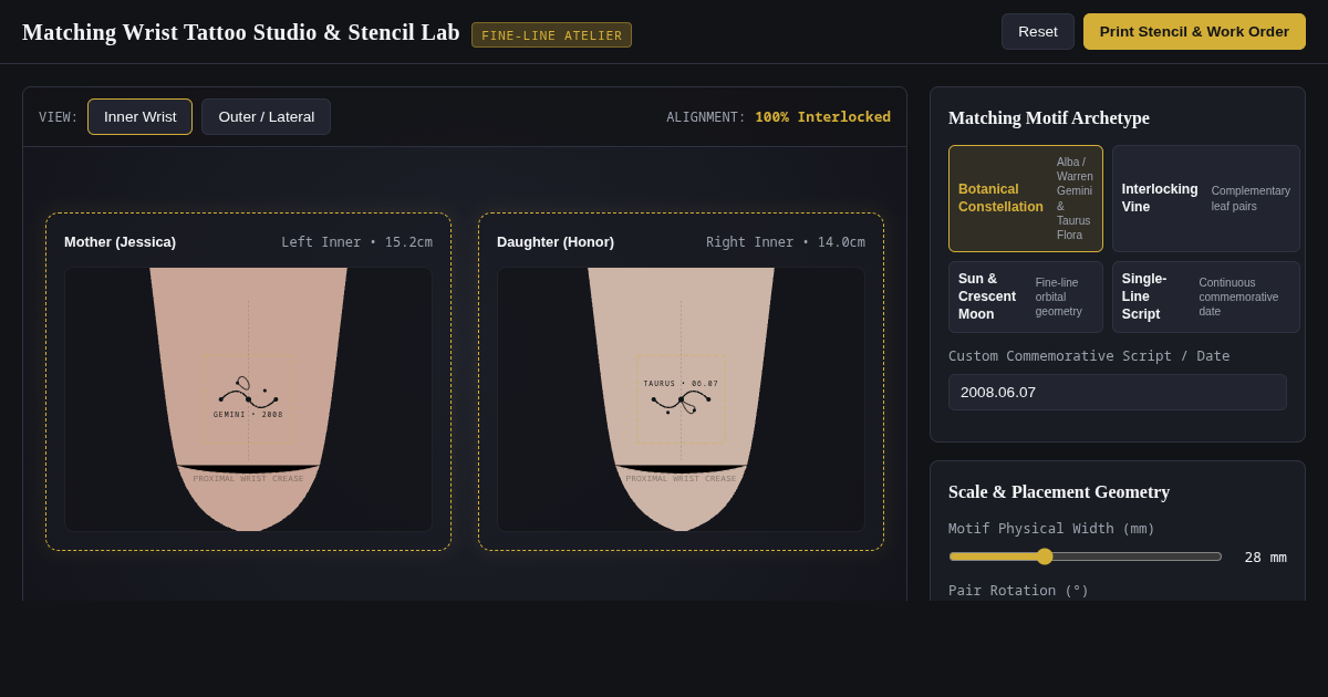 Matching Wrist Tattoo Studio & Stencil Lab preview