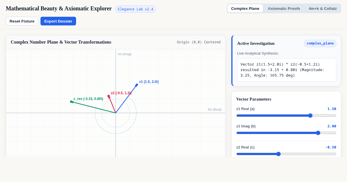 Mathematical Beauty & Axiomatic Explorer preview