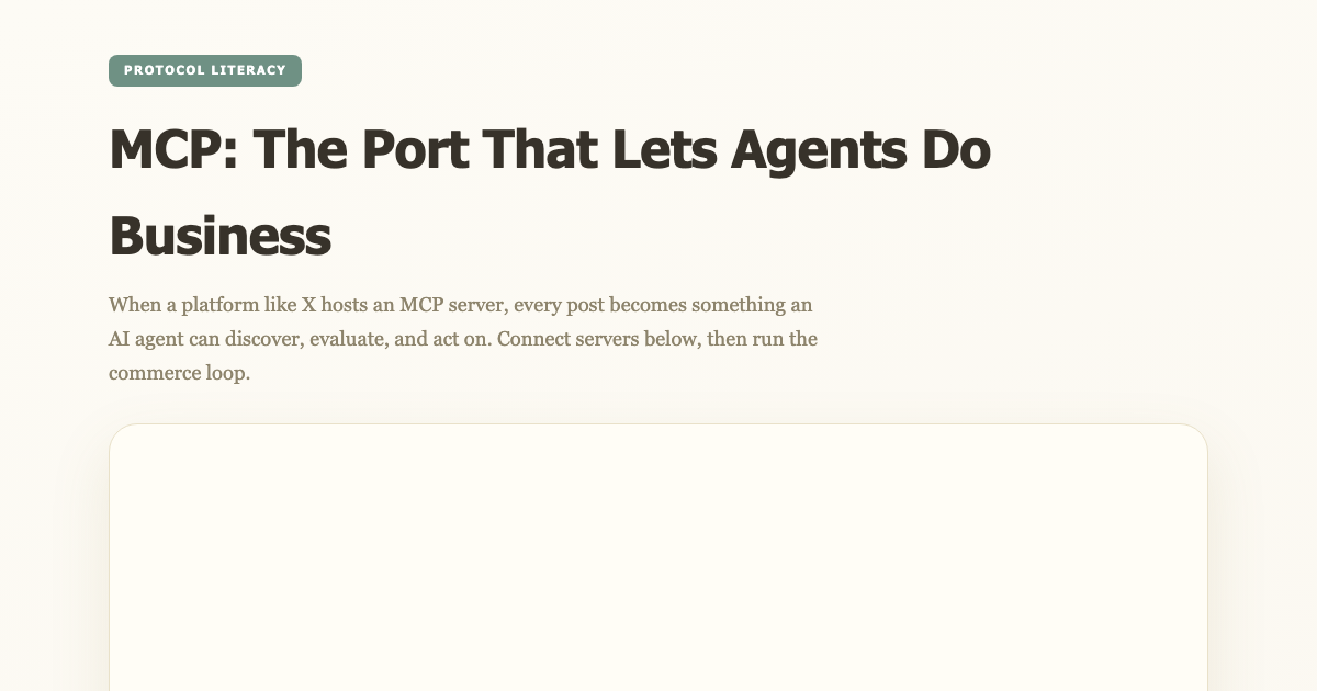 What Is MCP? Agent Commerce in 3D, Explained preview