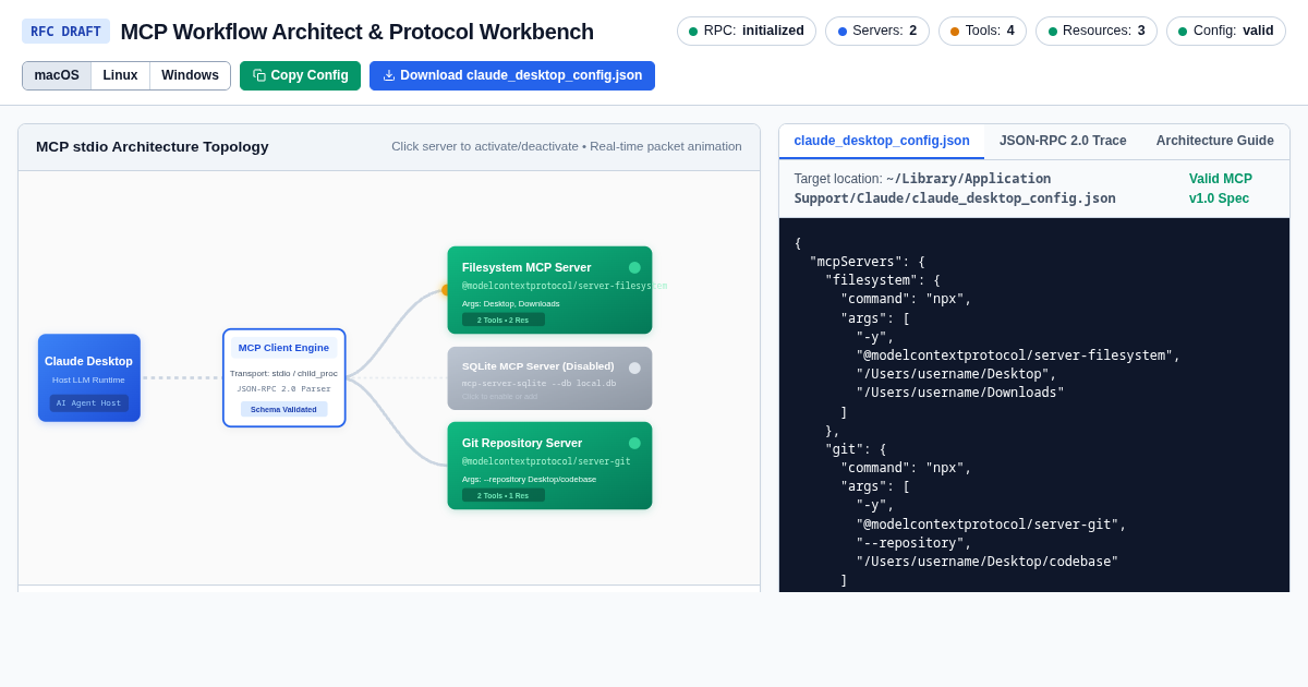MCP Workflow Architect & Protocol Workbench preview