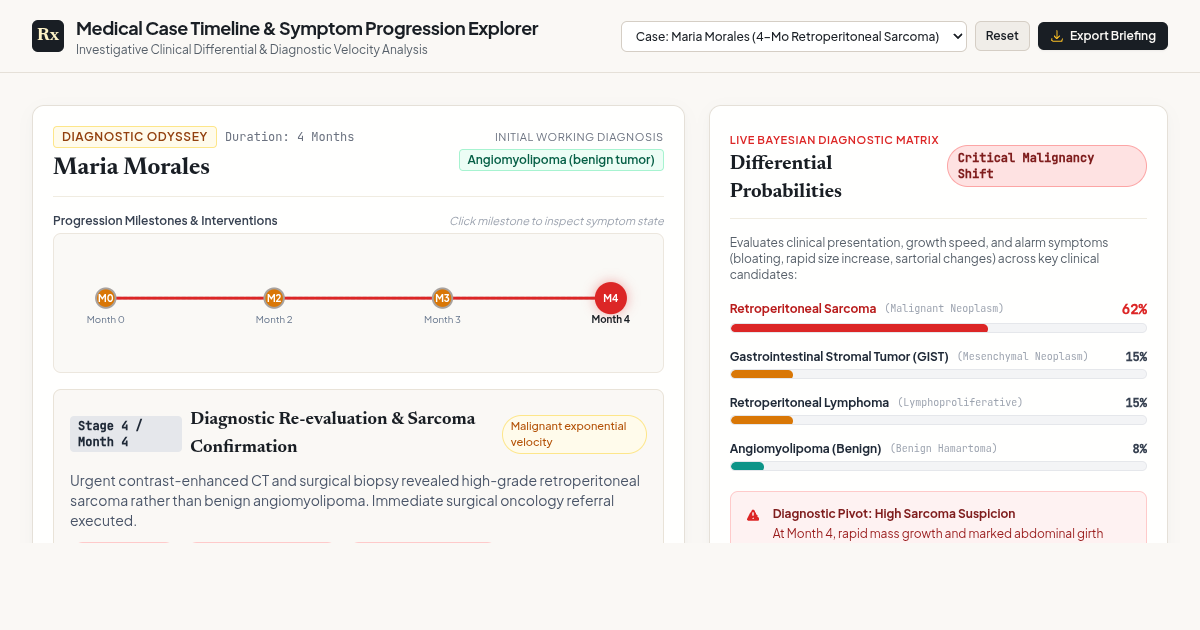 Medical Case Timeline & Symptom Progression Explorer preview