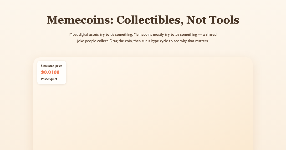 Memecoins Explained: Collectible, Not a Tool preview