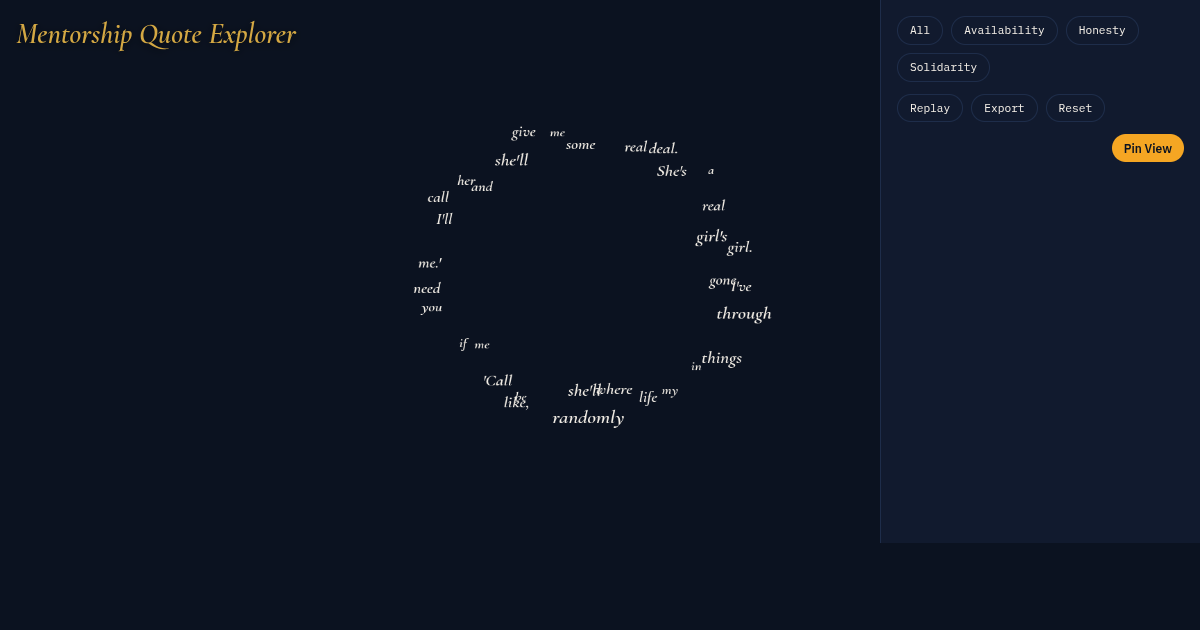 Mentorship Quote Explorer preview