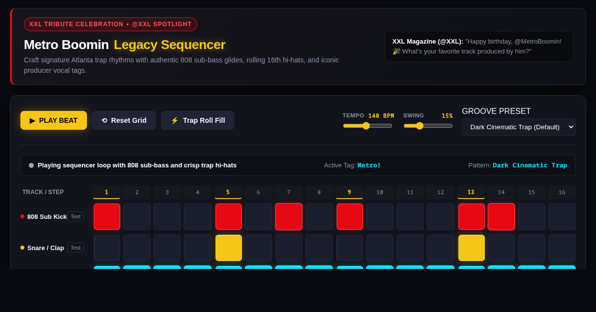 Metro Boomin Production Legacy & 16-Step Beat Sequencer | XXL Tribute preview