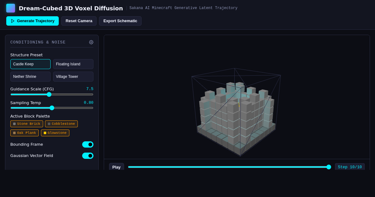 Dream-Cubed: 3D Voxel Diffusion Simulator preview