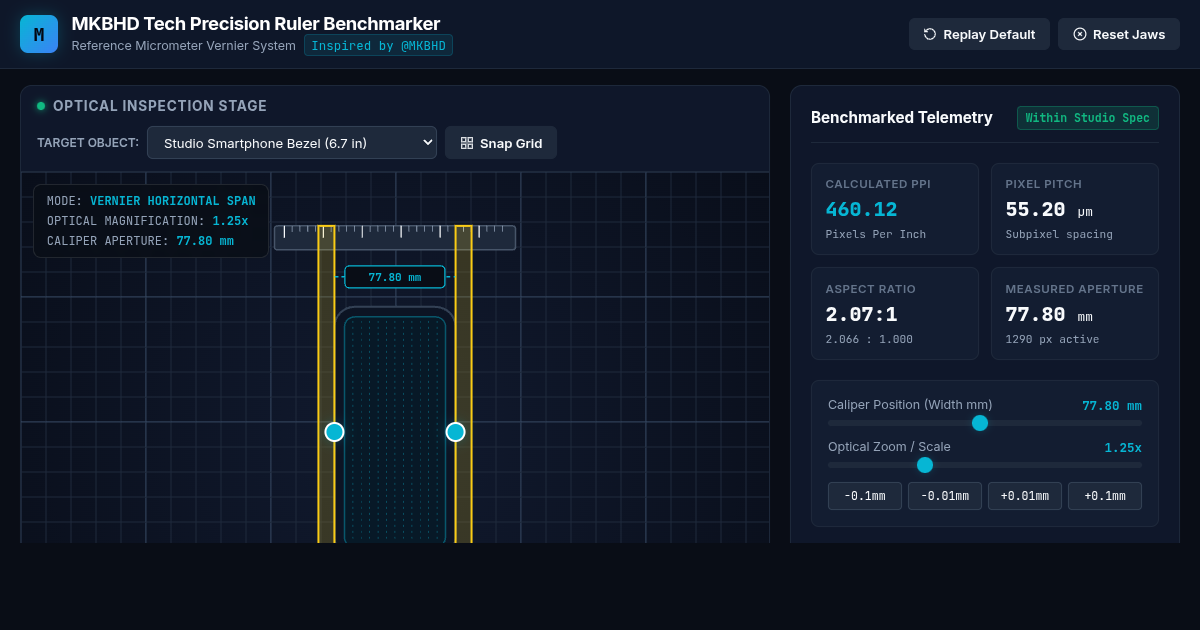 MKBHD Tech Precision Ruler Benchmarker preview