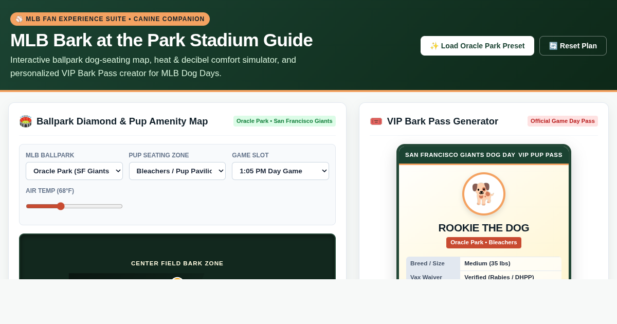 MLB Bark at the Park: Ballpark Dog Day Experience & Stadium Comfort Guide preview