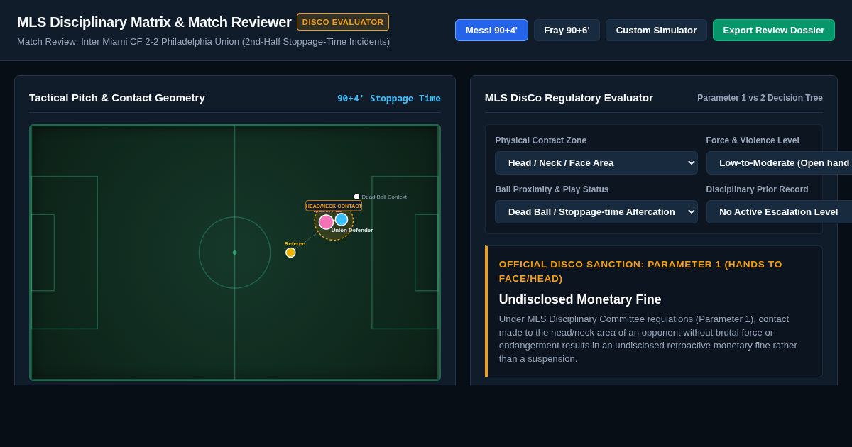 MLS Disciplinary Matrix & Match Incident Reviewer preview