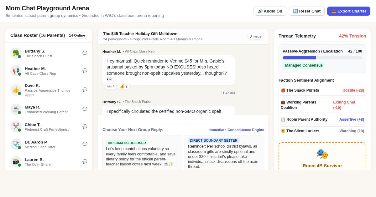 Mom Chat Playground Arena: Group Chat Dynamics Simulator preview