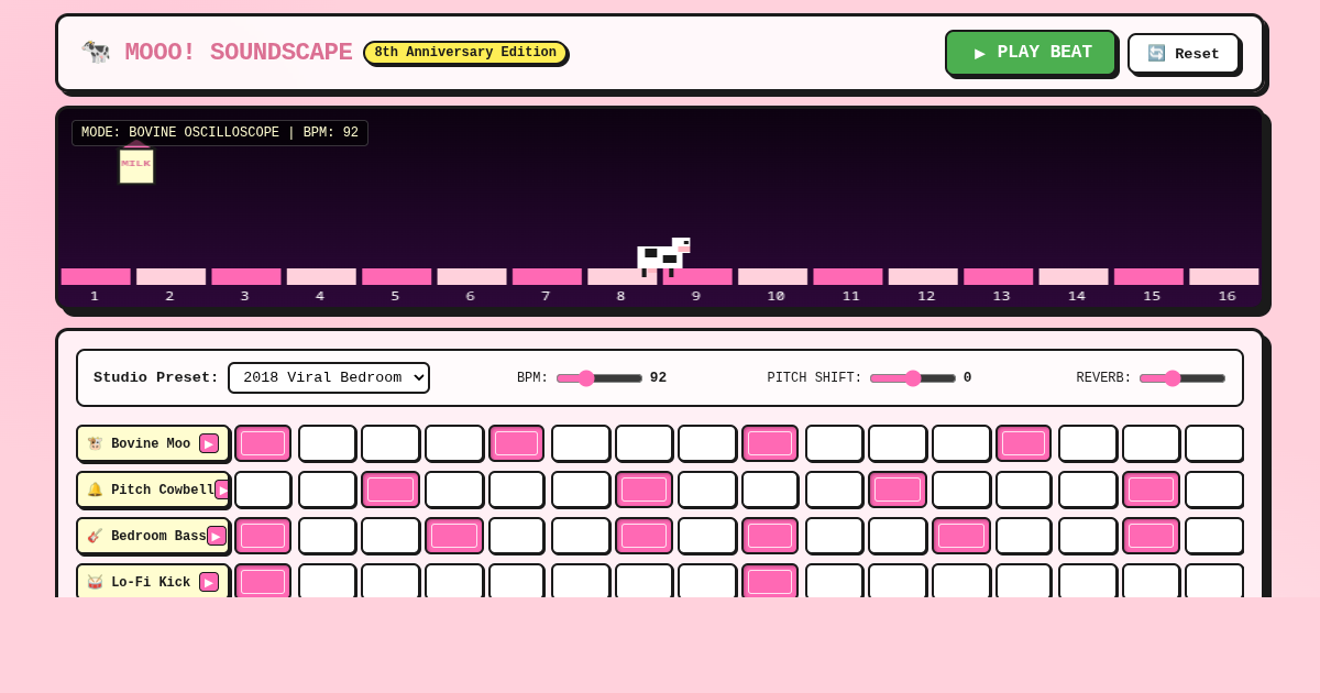 Mooo! Viral Soundscape & Cow-Suit Sample Sequencer preview