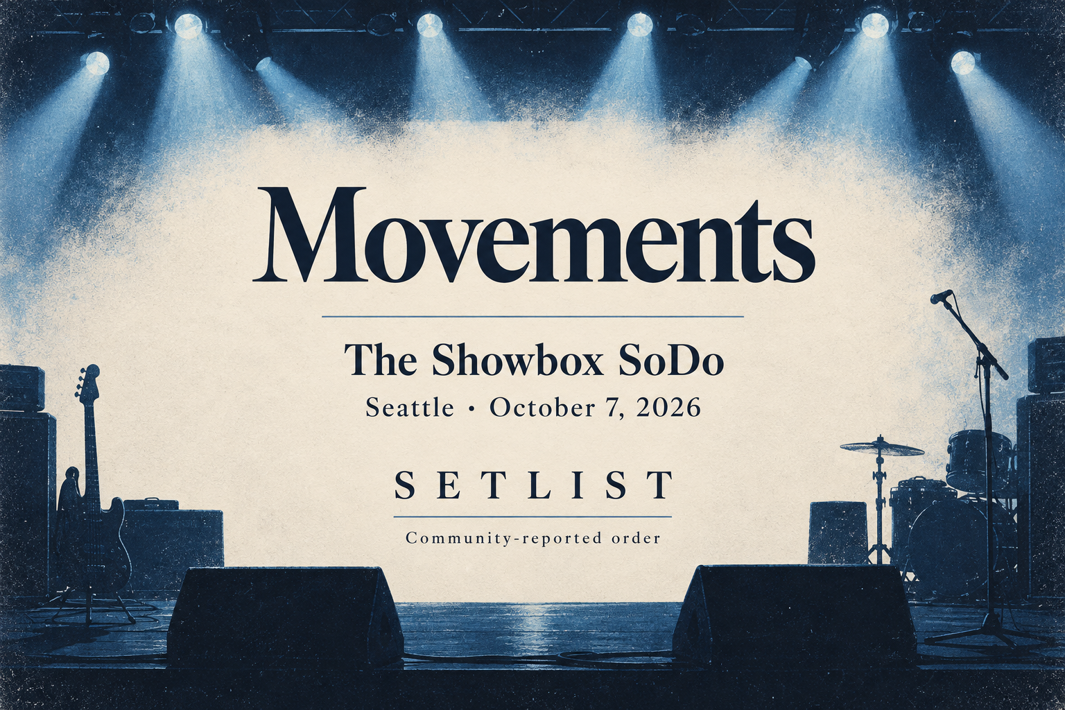 Concert setlist editorial preview