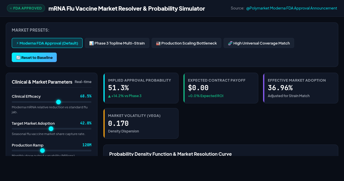mRNA Flu Vaccine Market Resolver & Probability Simulator preview