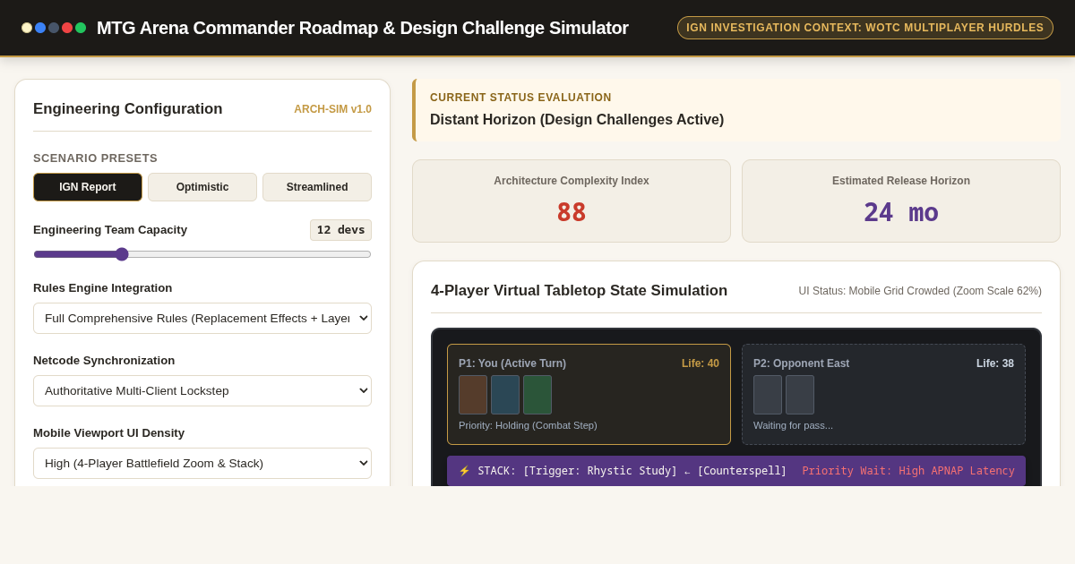MTG Arena Commander Roadmap & Design Challenge Simulator preview