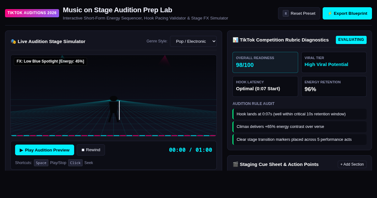 TikTok Music on Stage: Audition Prep & Performance Lab preview