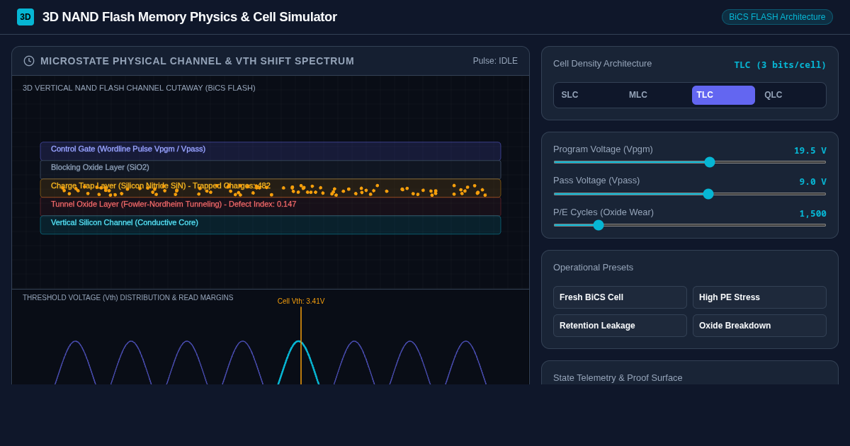 3D NAND Flash Physics & Memory Cell Simulator preview