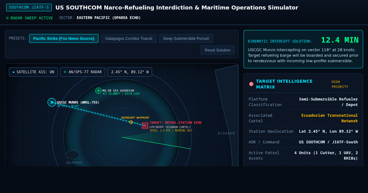 US SOUTHCOM Narco-Refueling Interdiction & Maritime Operations Simulator preview