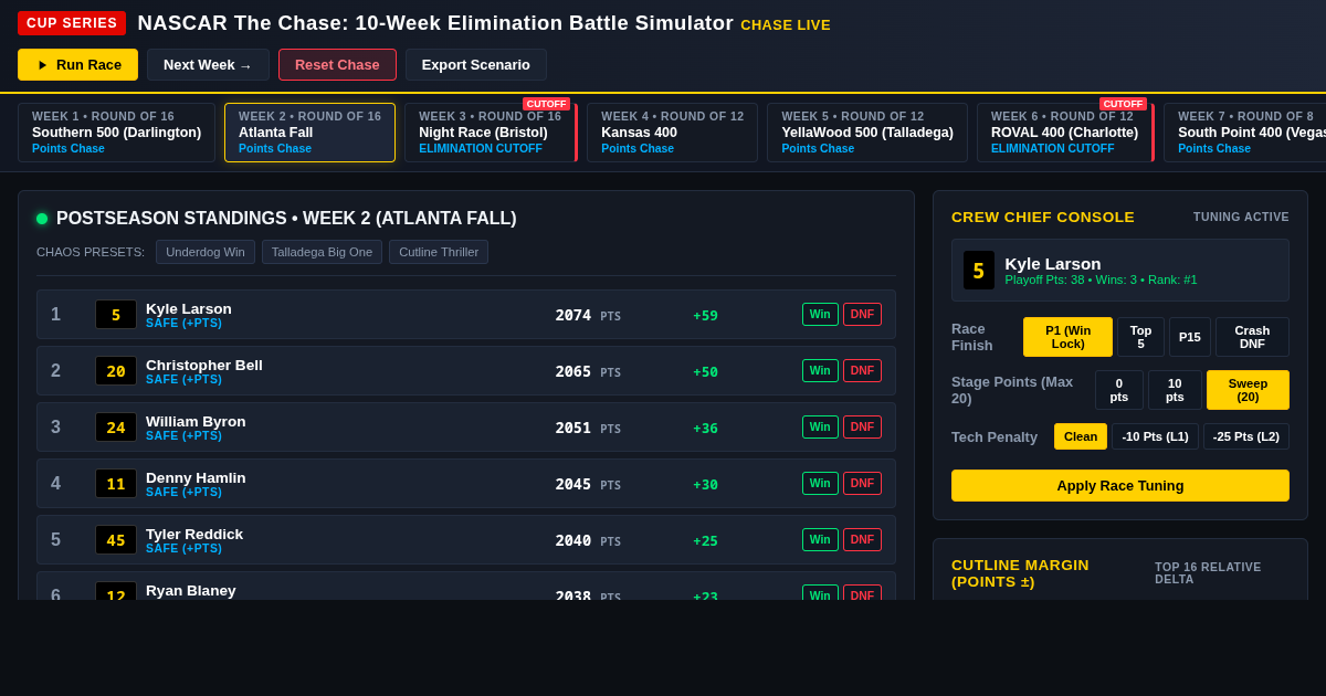 NASCAR The Chase: 10-Week Elimination Battle Simulator preview