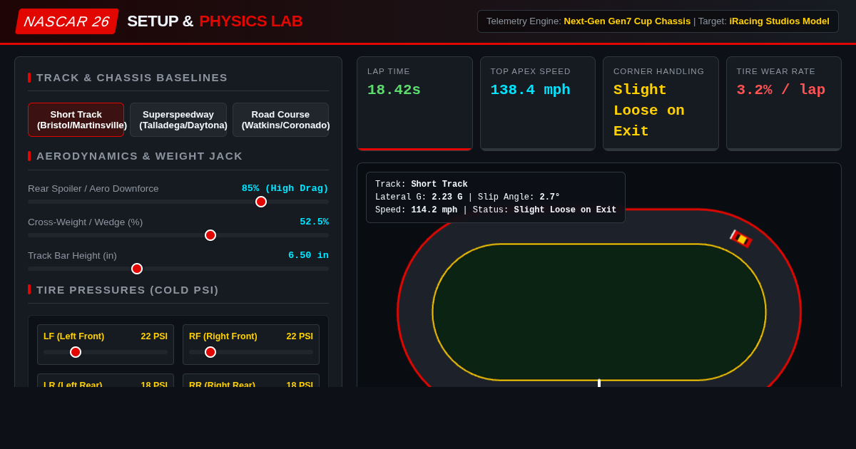 NASCAR 26 Setup & Physics Lab preview