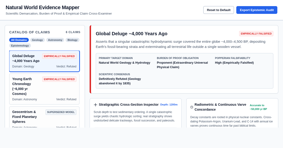 Natural World Evidence Mapper: Scientific Demarcation & Empirical Claim Examiner preview