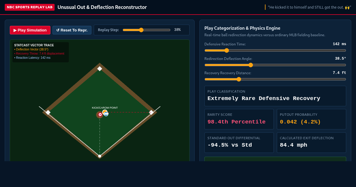 NBC Sports Play-by-Play & Unusual Out Replay Analyzer preview
