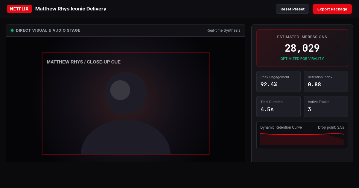 Netflix Iconic Moment Sequencer & Performance Studio preview