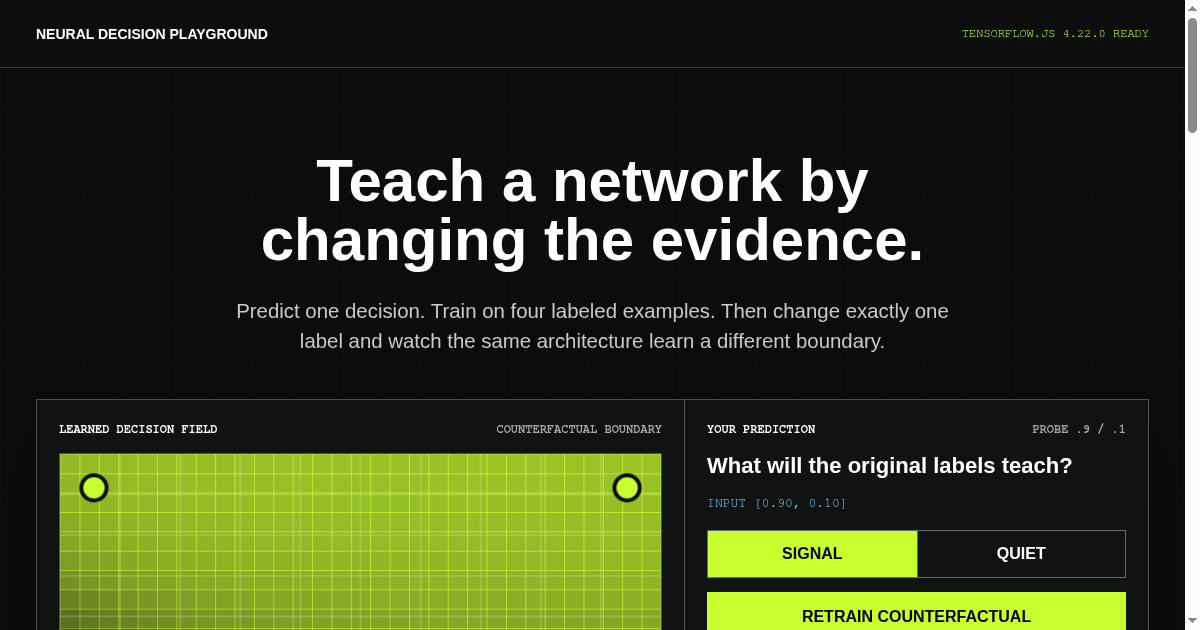 Neural Decision Playground preview